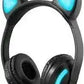 Fone De Ouvido Orelha De Gato Gatinho Cat Bluetooth Ear Com Led