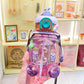 1L Children Water Bottle Squeeze Water Bottle With Stickers