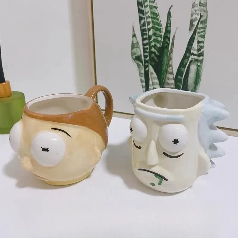 Caneca de Cerâmica 3d rick and morty