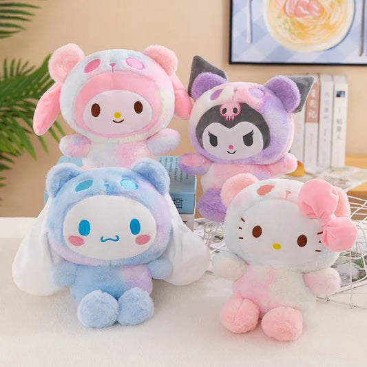 Boneco de Pelúcia Sanrio 25Cm Anime Kawaii Kuromi Mymelody Cinnamorol