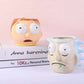 Caneca de Cerâmica 3d rick and morty